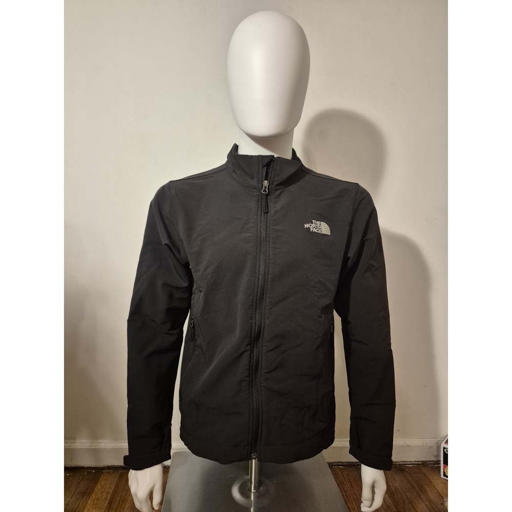 The North Face Men's Black Softshell Full-Zip Jacket w/ Zipped Pockets Small (C)